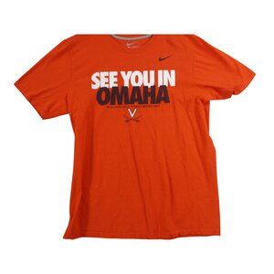 Nike Virginia NCAA College World Series 2011 See You In‎ Omaha Orange T-Shirt XL